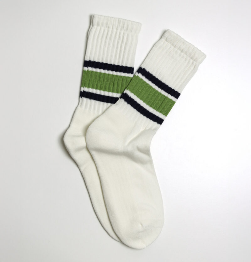 Retro Stripe Crew Socks