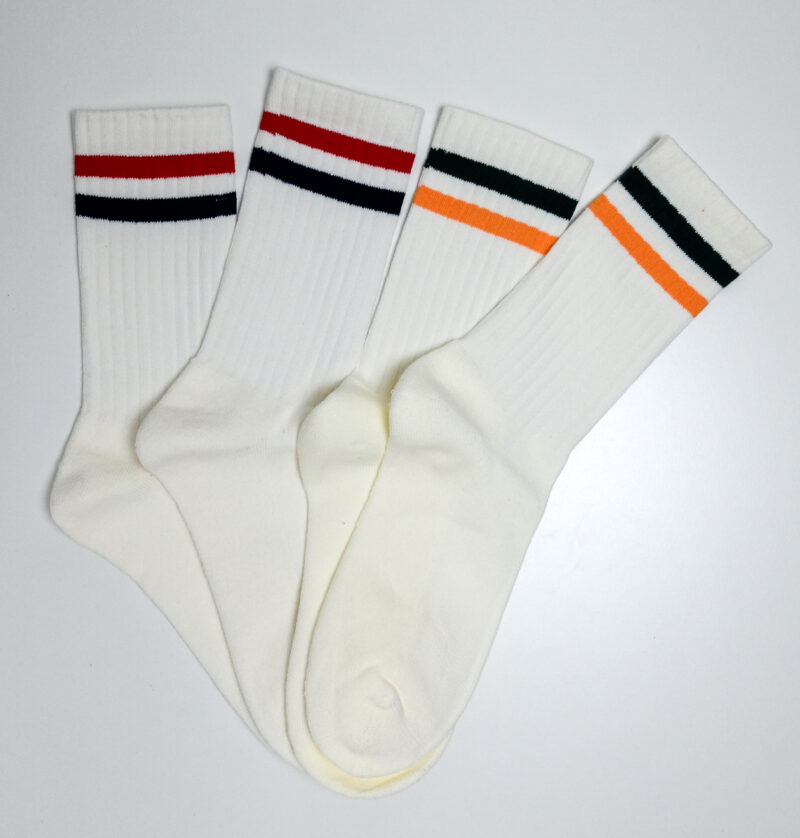 Double Stripe Crew Socks